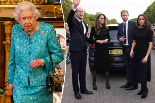 Queen Elizabeth split with Prince Harry, Meghan Markle, Prince William and Kate Middleton.