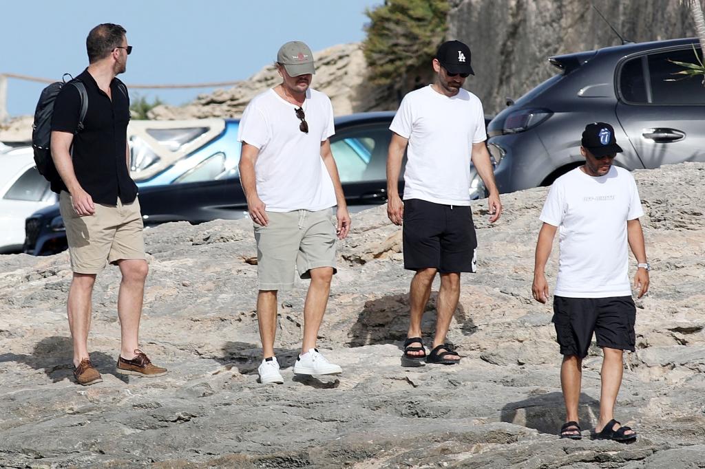 Leonardo DiCaprio and Tobey Maguire in Spain.