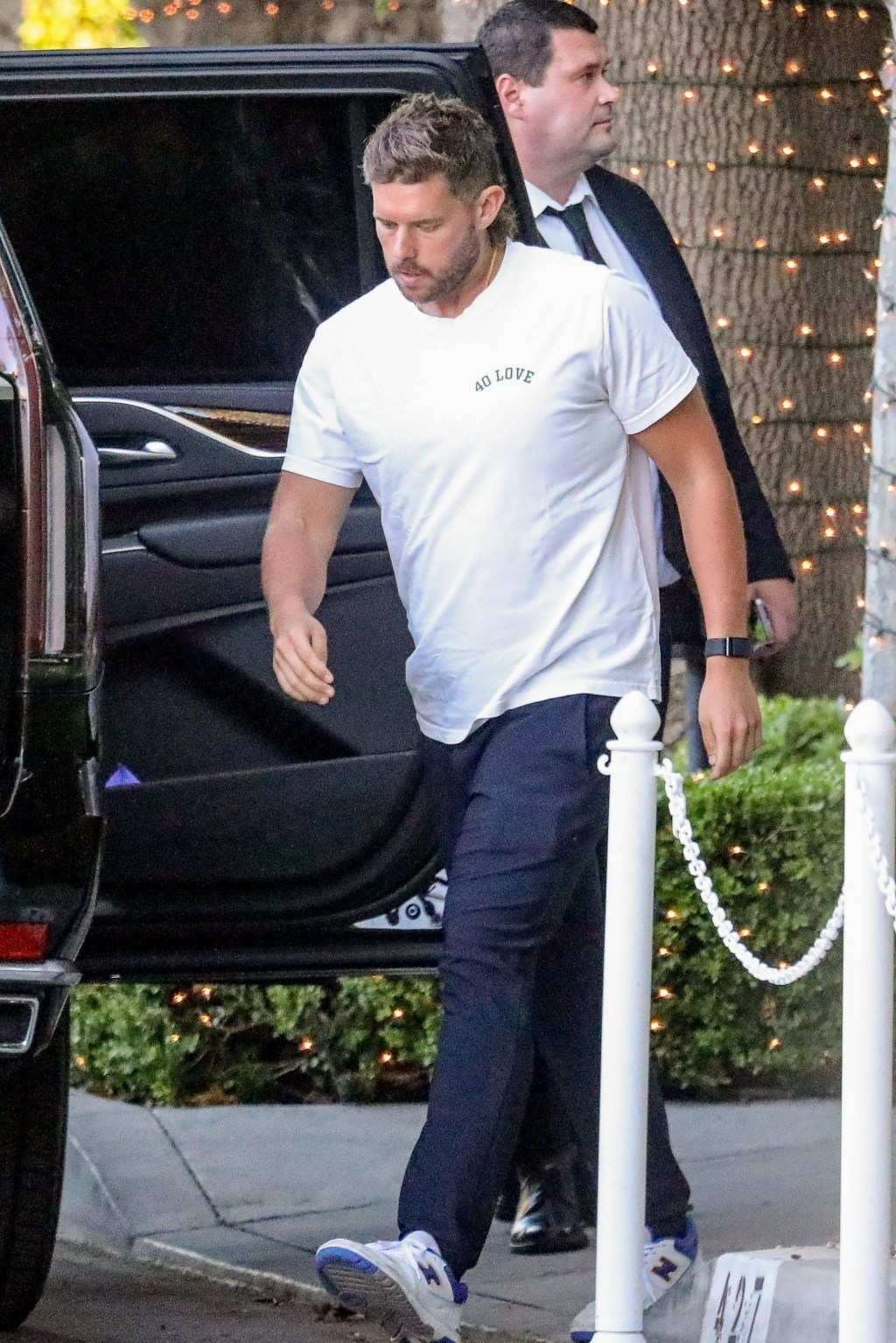 Christopher Schwarzenegger out in Los Angeles.