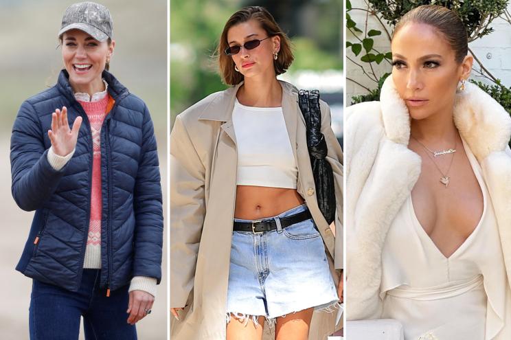 Kate Middleton, Hailey Bieber and Jennifer Lopez