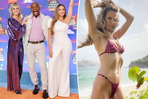 Heidi Klum, Terry crews and Sofía Vergara split with Heidi Klum in a bikini.