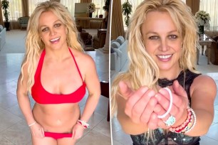 Britney Spears split image.