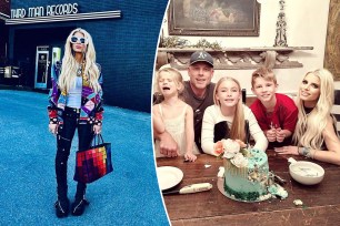 Jessica Simpson, Eric Johnson and their kids