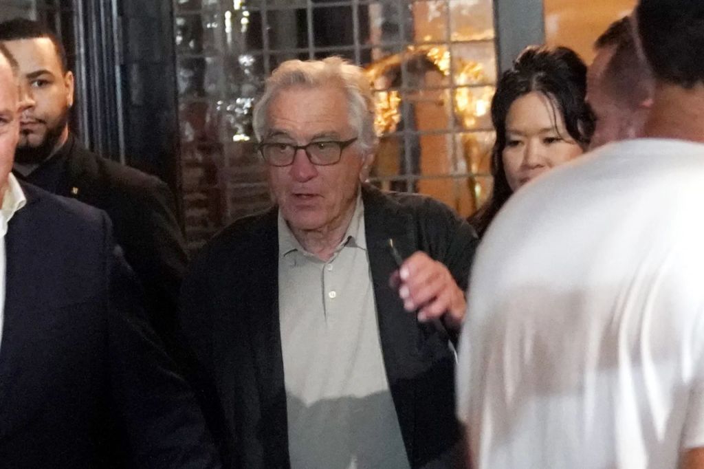 Robert DeNiro is seen leaving his 80th birthday party at the Greenwich Hotel in New York City on Aug. 17, 2023. 