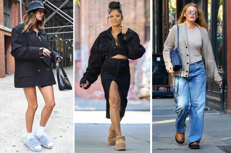 Hailey Bieber, Keke Palmer and Blake Lively wearing Uggs