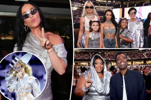 Celebrities wearing silver outfits at Beyonce's "Renaissance" tour in LA