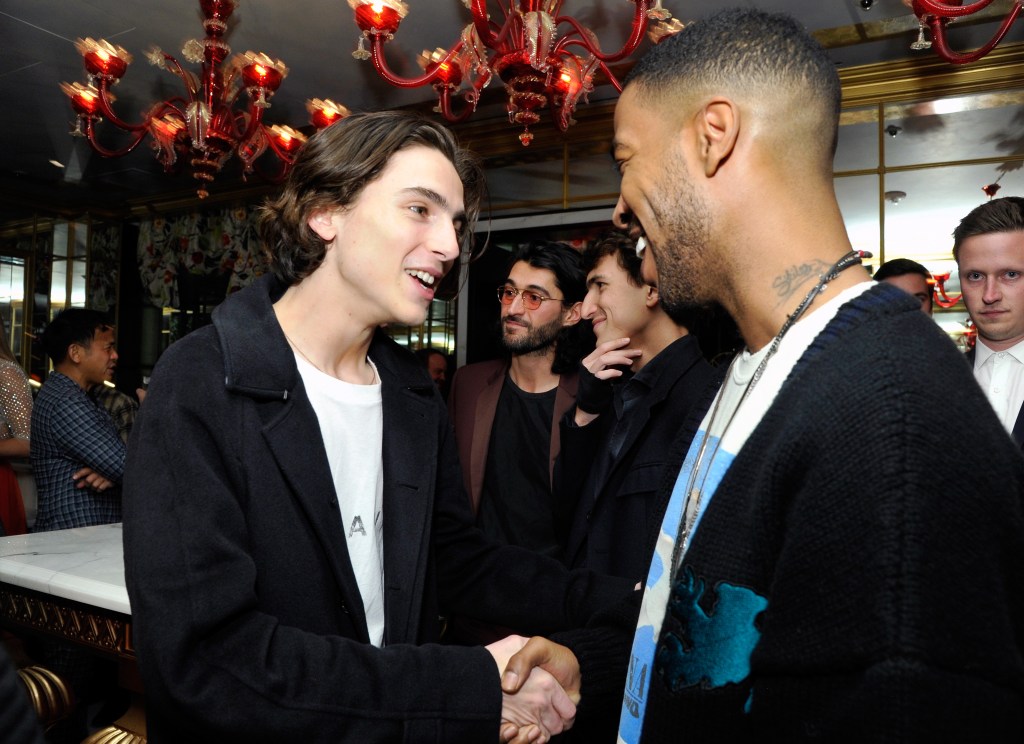 Timothée Chalamet and Kid Cudi. 