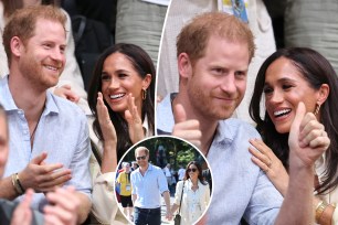 Prince Harry and Meghan Markle at the 2023 Invictus Games.