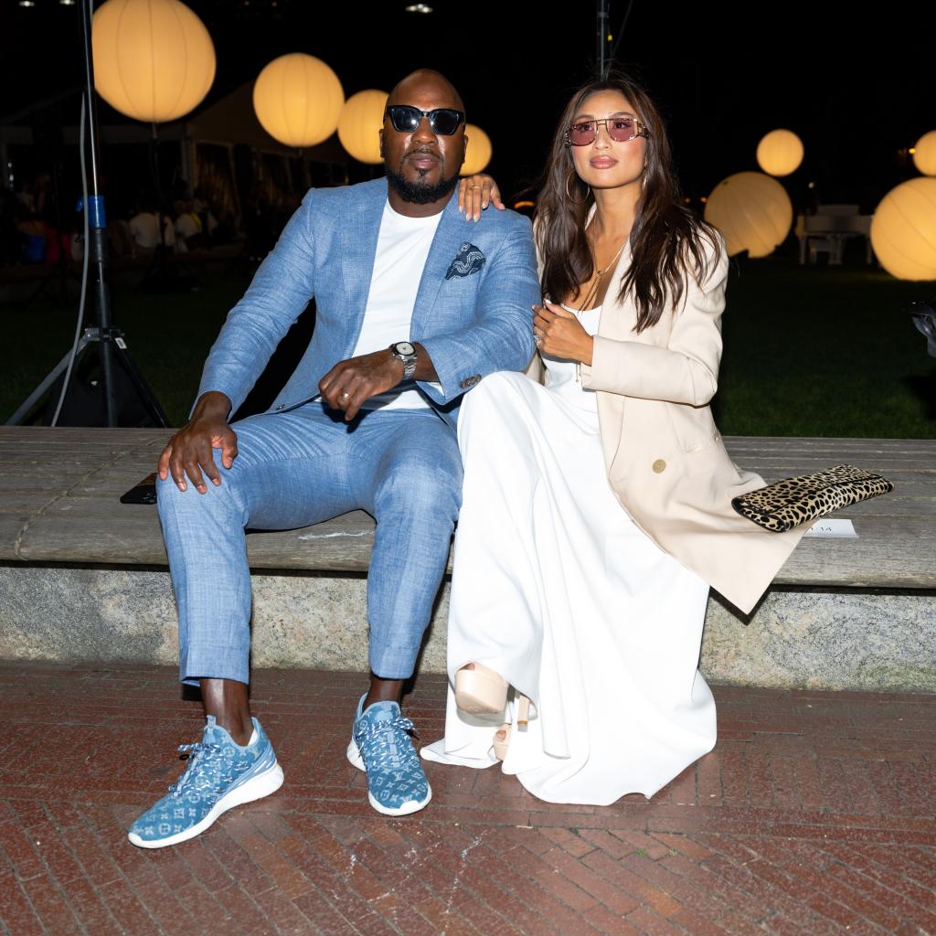 Jeezy and Jeannie Mai at the Prabal Gurung NYFW Fashion Show in 2021.