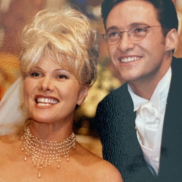 Hugh Jackman and Deborra-Lee Furness on their wedding day. 