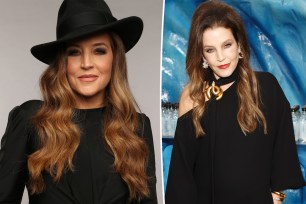 Lisa Marie Presley split image.