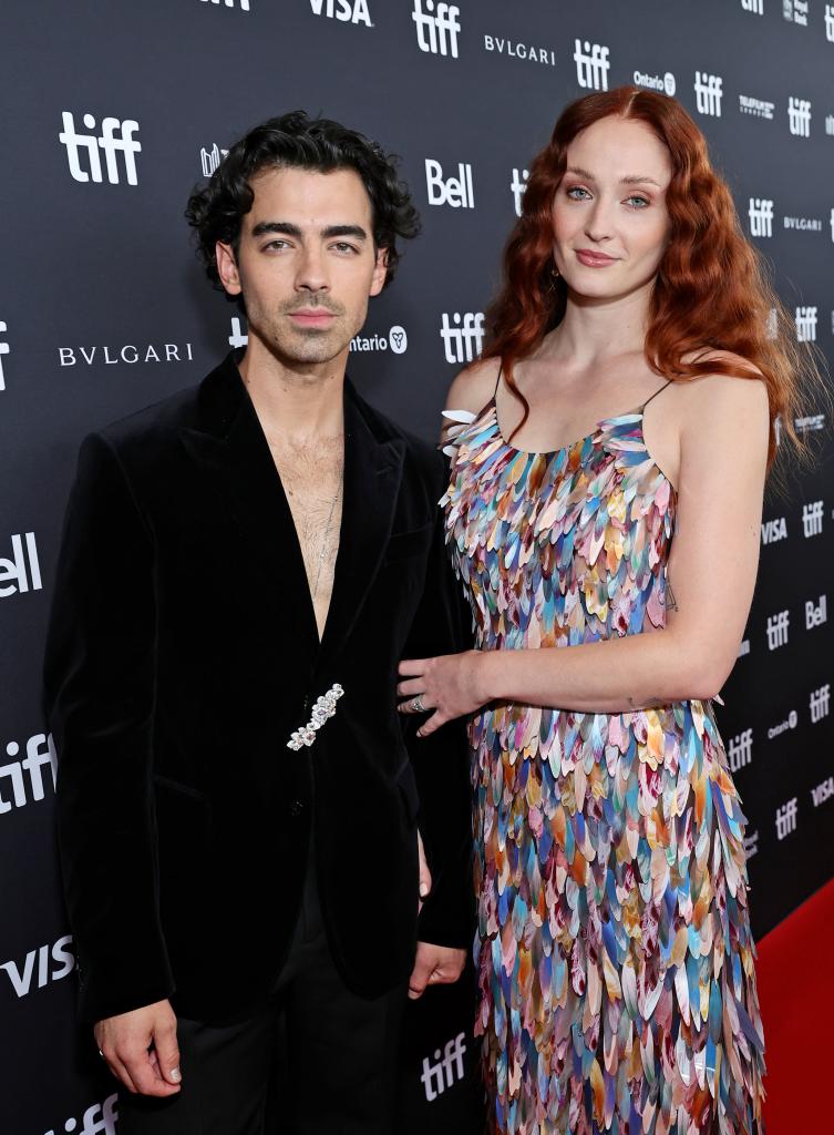 Joe Jonas and Sophie Turner in Toronto in 2022.