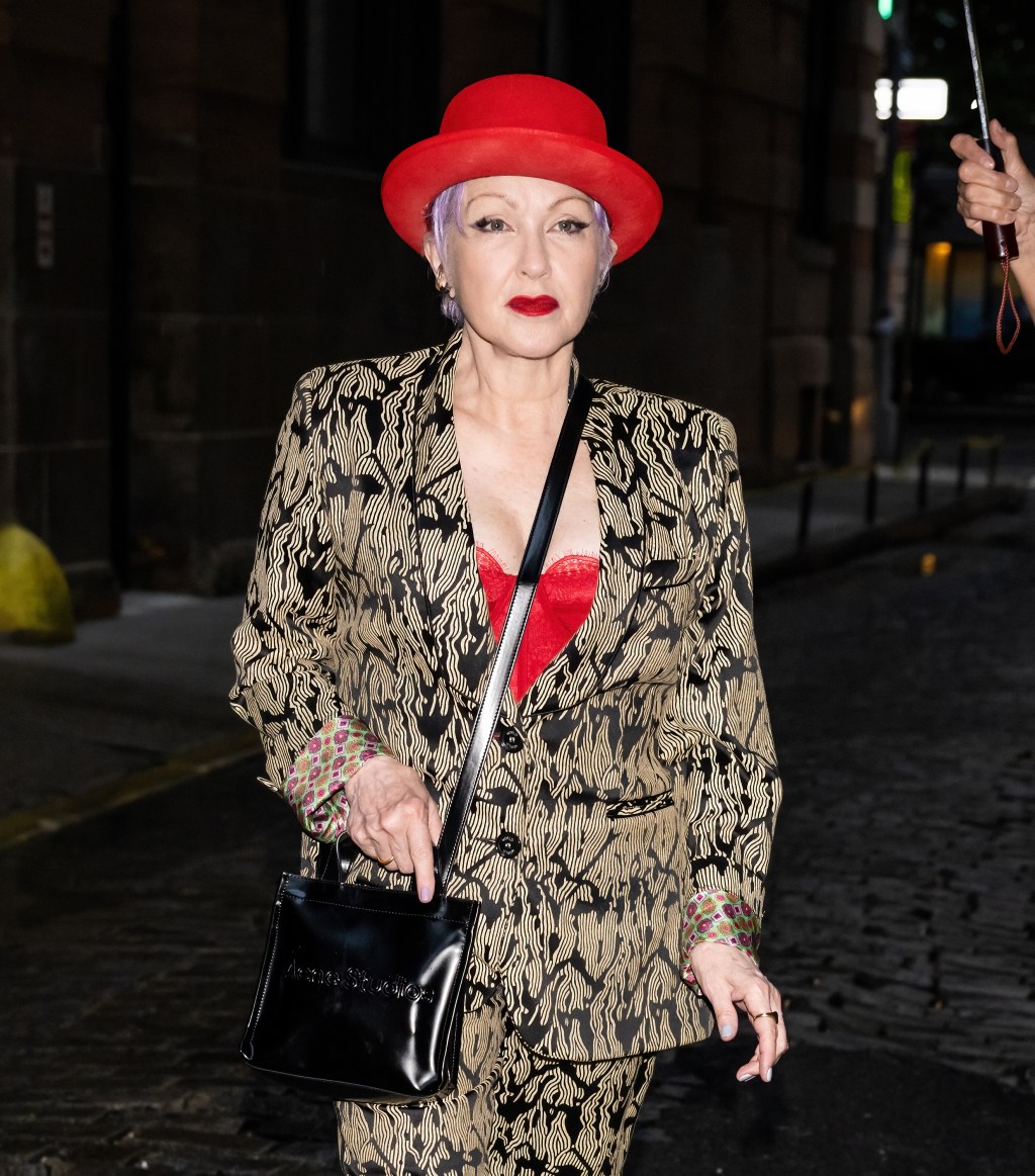 Cyndi Lauper on June 9, 2023 in NYC.