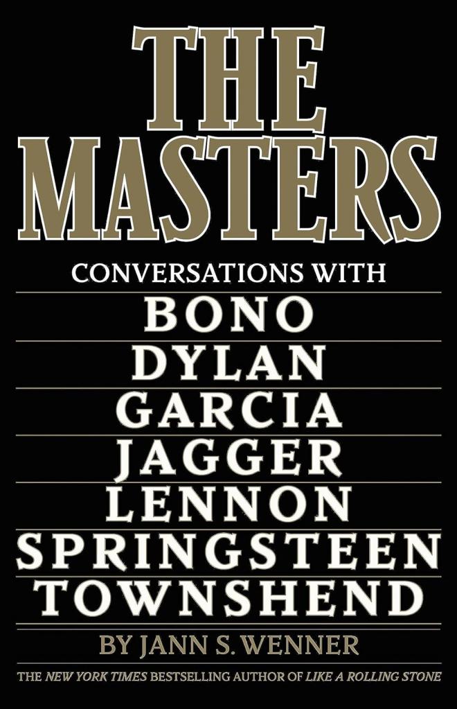 Cover of Jann Wenner's new book called "The Masters."