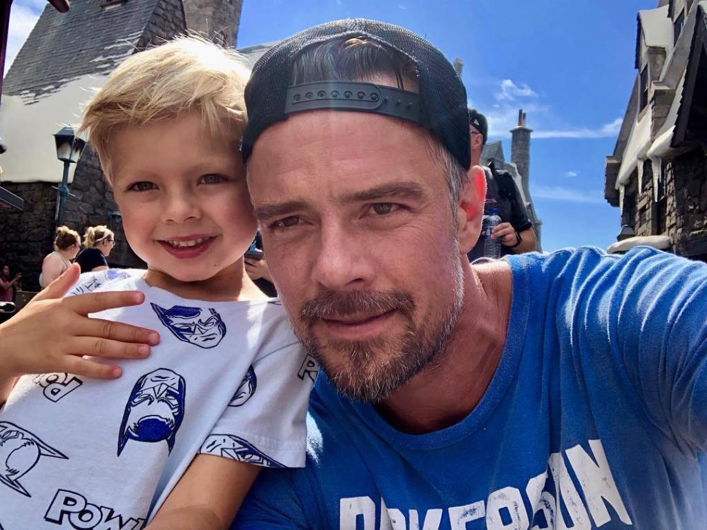 Josh Duhamel with his son