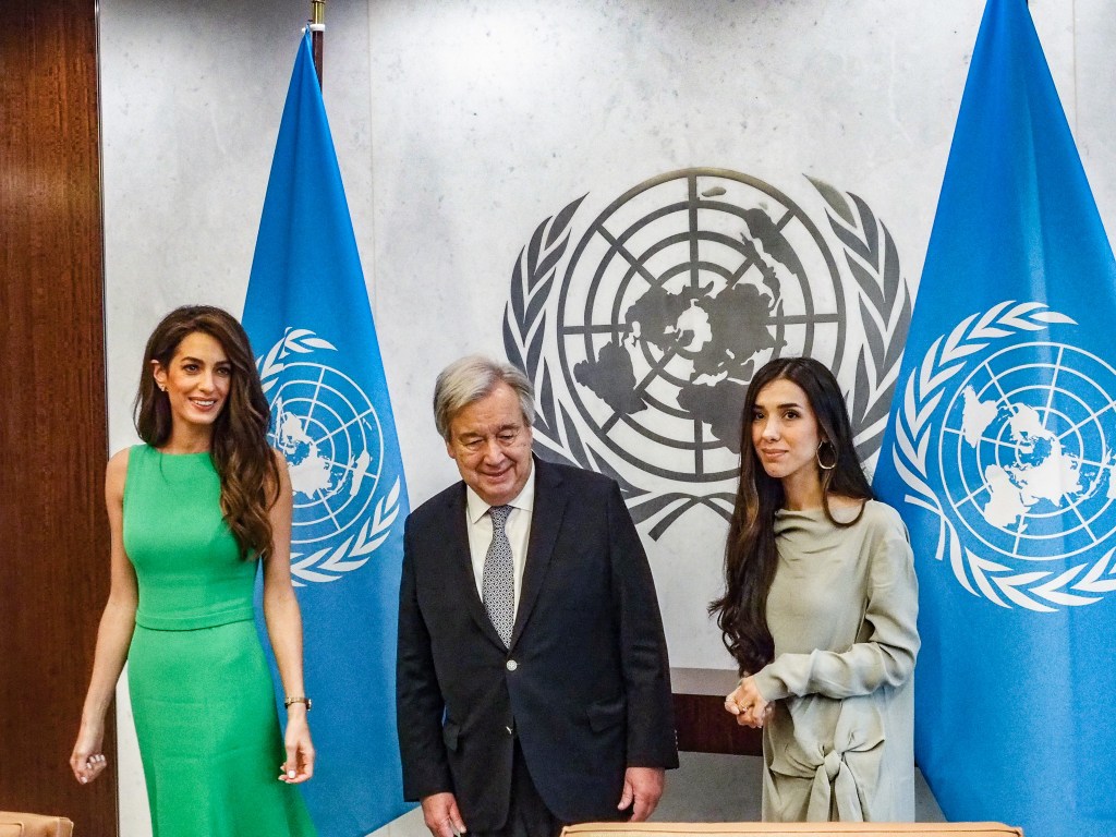 Amal Clooney, UN Secretary General Antonio Gutteres