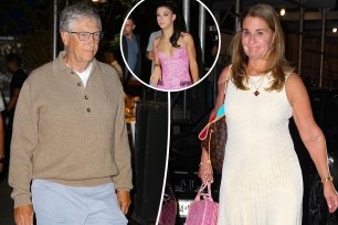 Bill Gates, split with Melinda Gates, as well as an inset of Phoebe Gates