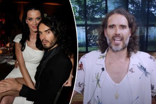 Photos of Katy Perry and Russell Brand