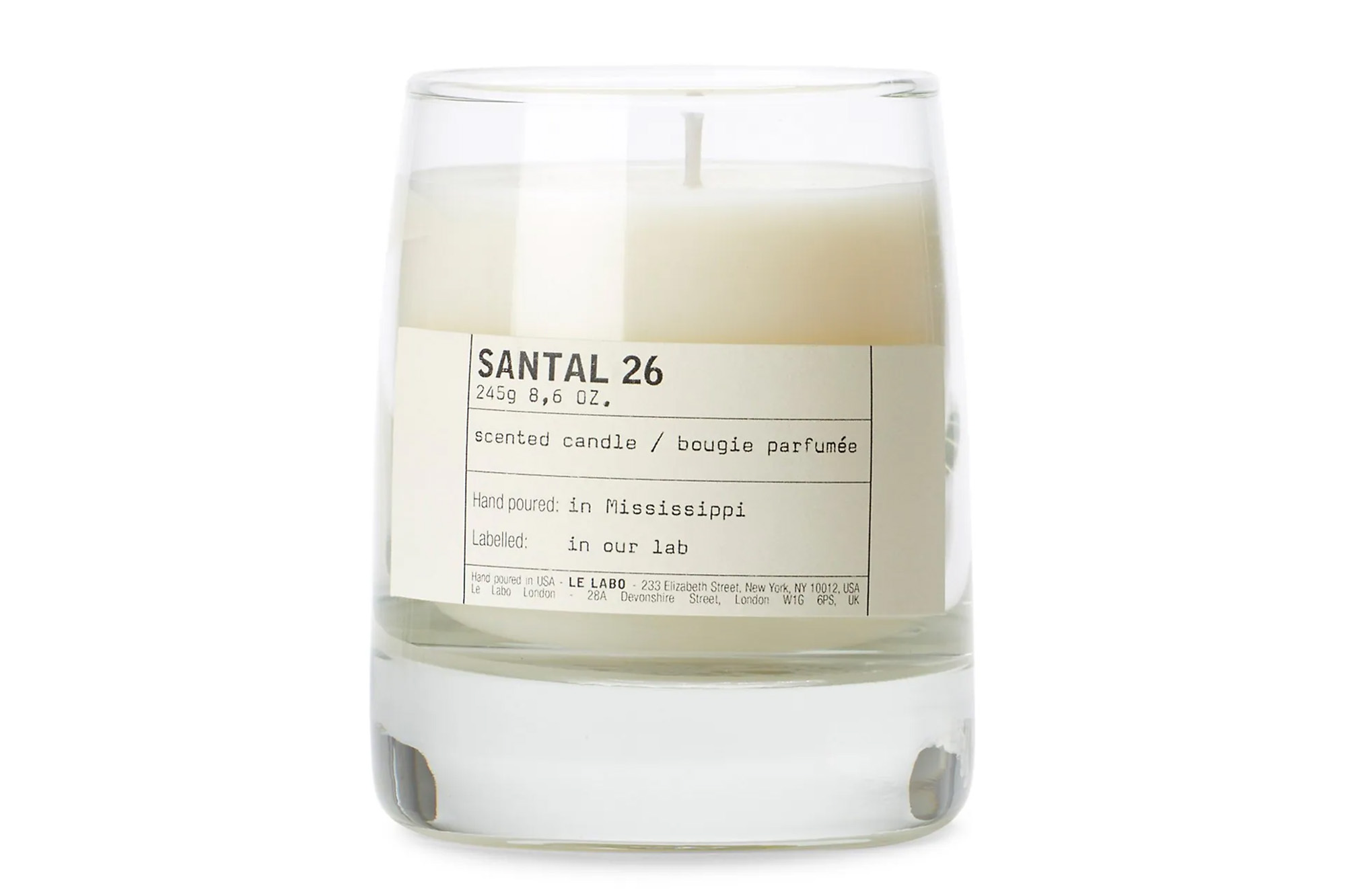 A Le Labo Santal 26 candle