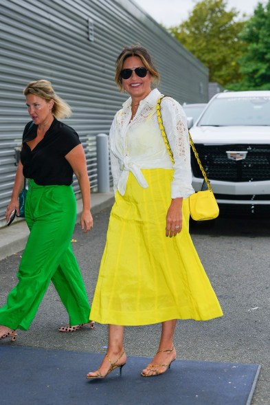 Mariska Hargitay attends the US Open 2023 on Sept. 9.