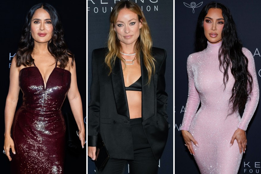 Salma Hayek, Olivia Wilde, Kim Kardashian at the Kering Caring for Women Dinner