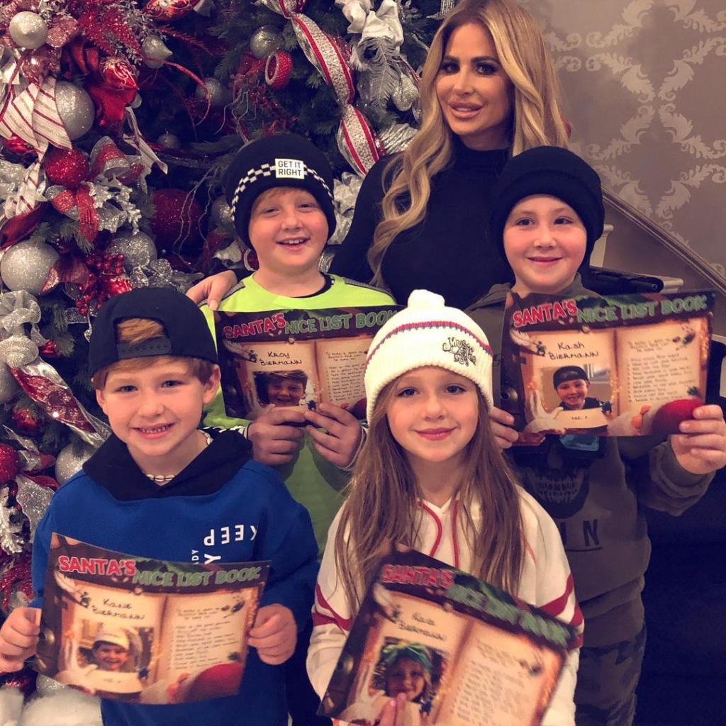 Kim Zolciak with her four minor children