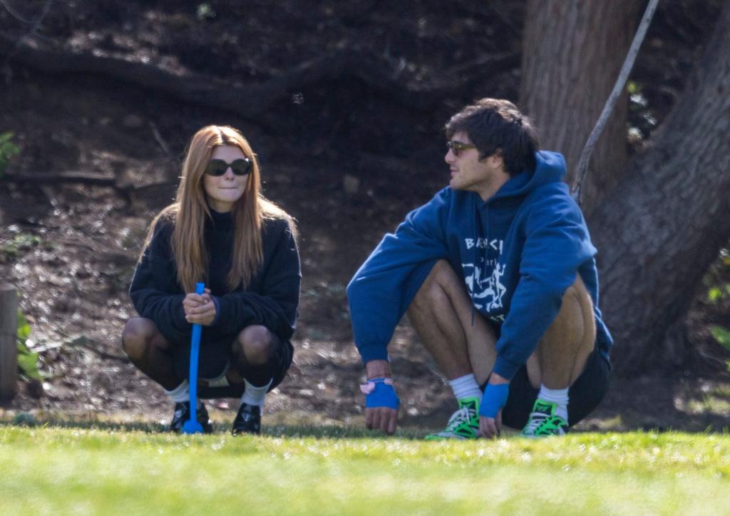 Olivia JAde Giannulli and Jacob elordi dog park.