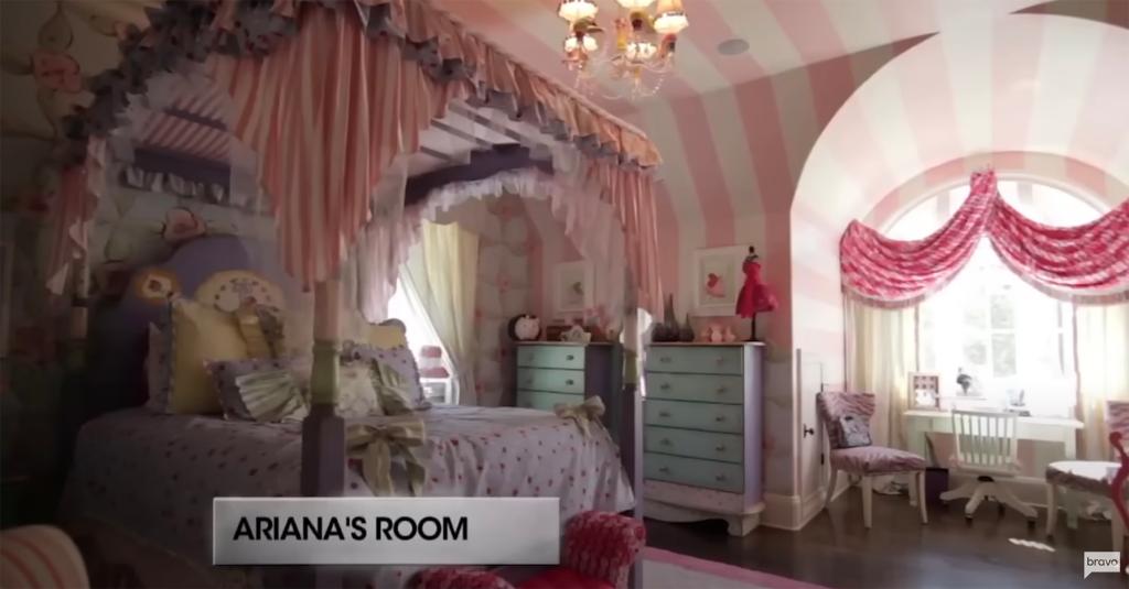 a pink-themed bedroom
