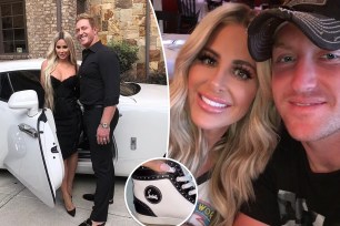 Kroy Biermann and Kim Zolciak split image.