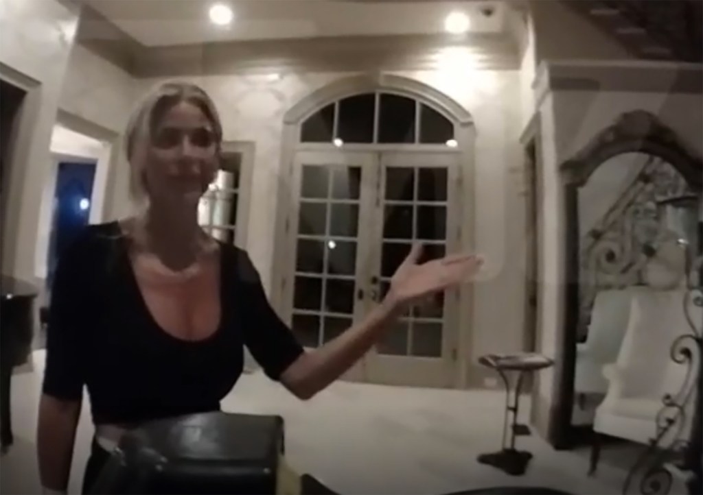 Kim Zolciak in bodycam footage.