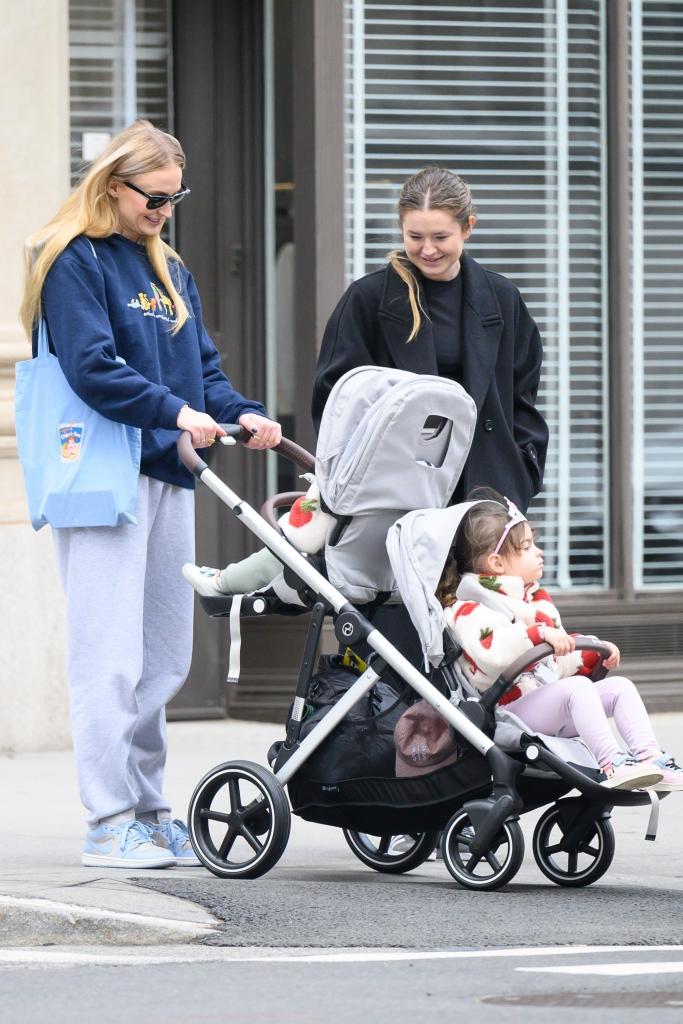 Sophie Turner with her kids