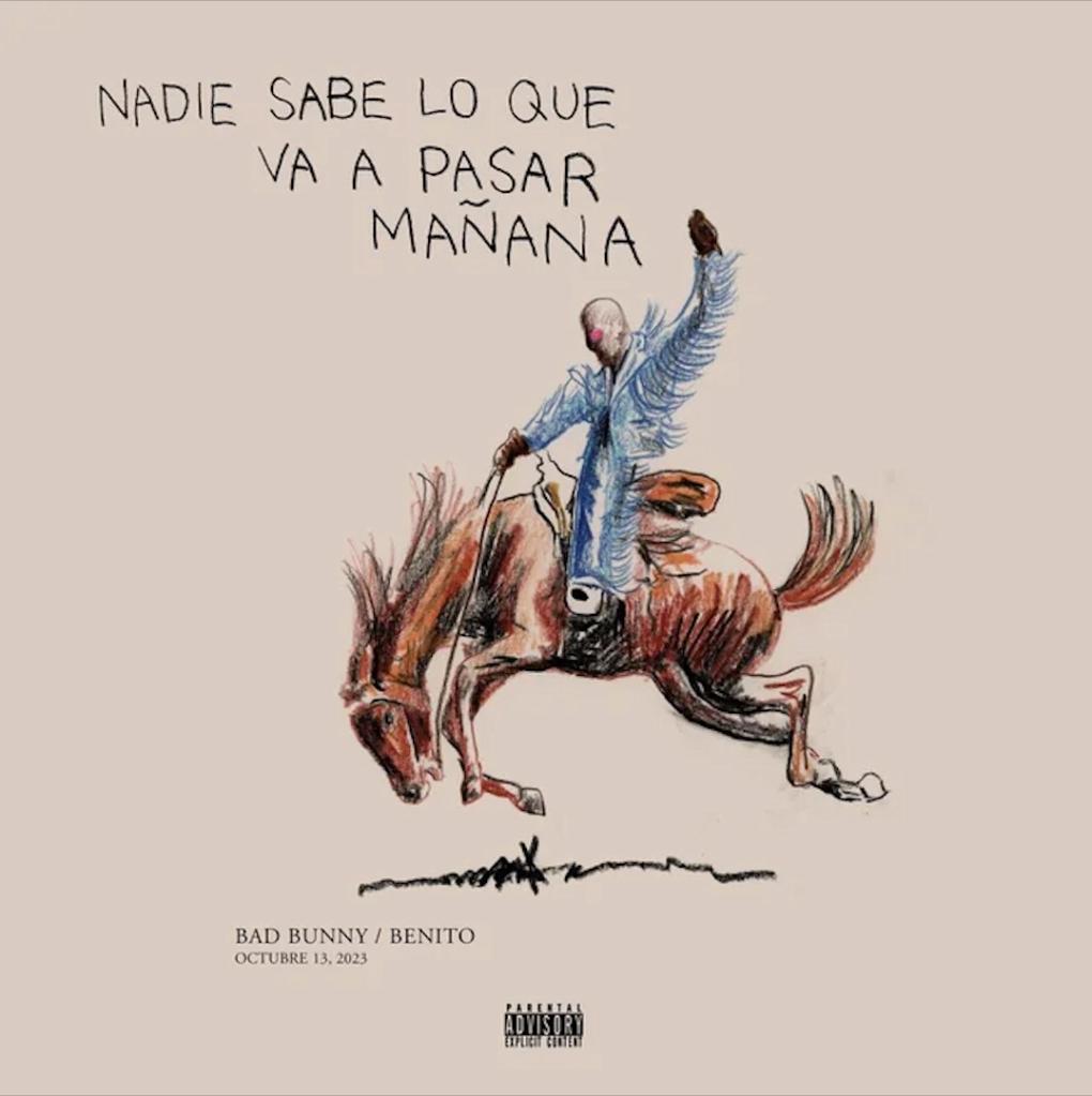 Bad Bunny's "Nadie Sabe Lo Que Va a Pasar Mañana" album cover