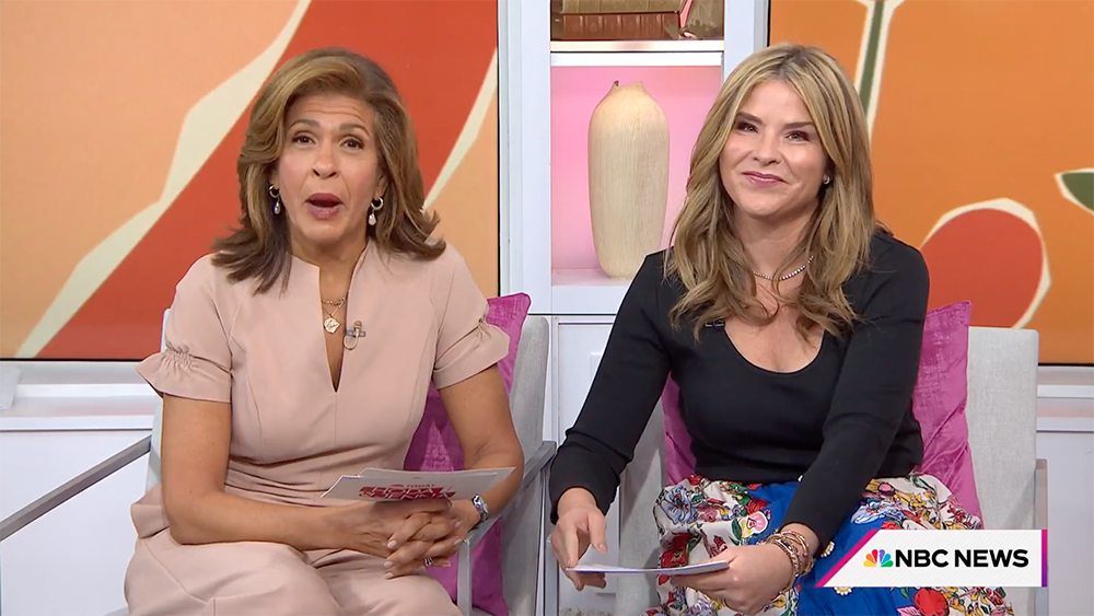 Hoda Kotb and Jenna Bush Hager talking on "Today"