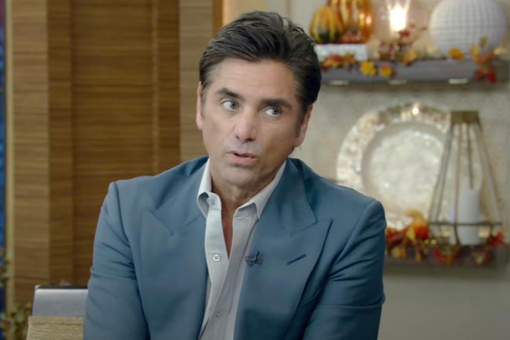 John Stamos talking on "Live with Kelly and Mark"