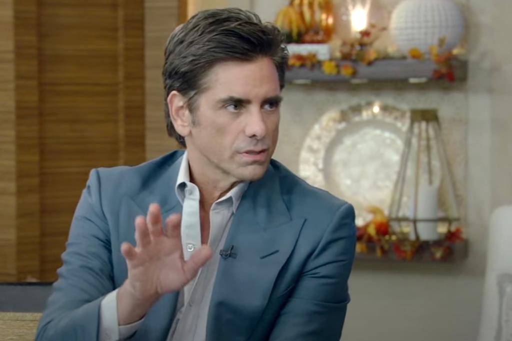 John Stamos talking on "Live with Kelly and Mark"