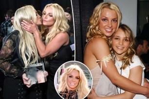 Britney Spears and Jamie Lynn Spears split image.