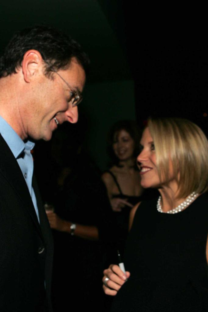 Bob Saget and Katie Couric