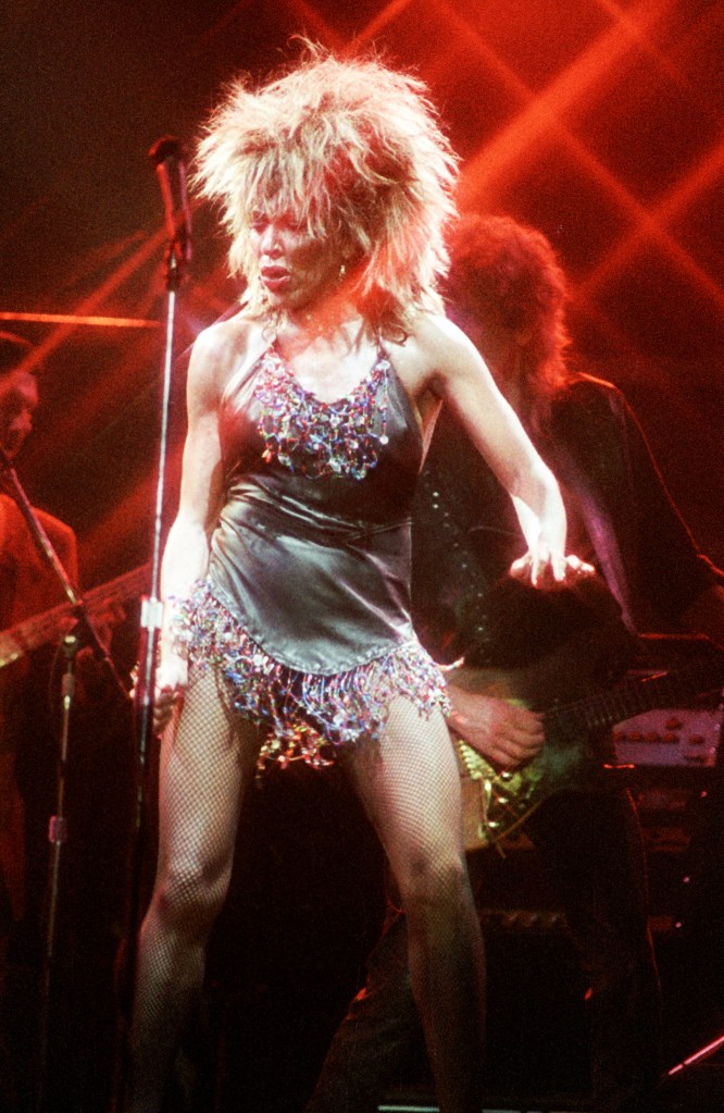 Tina Turner performing.