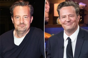 Matthew Perry split image.