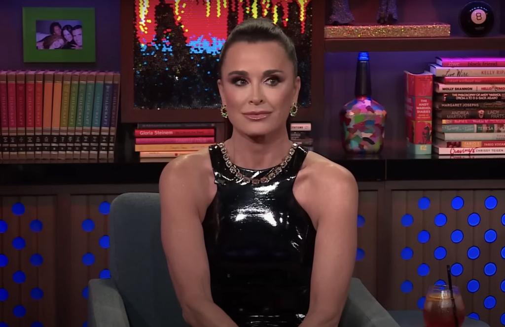 Kyle Richards appearing on "Watch What Happens Live."