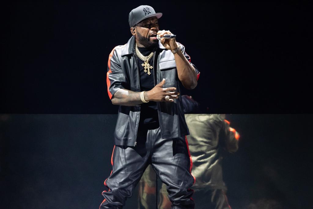 50 Cent performs at Mercedes Benz Arena.