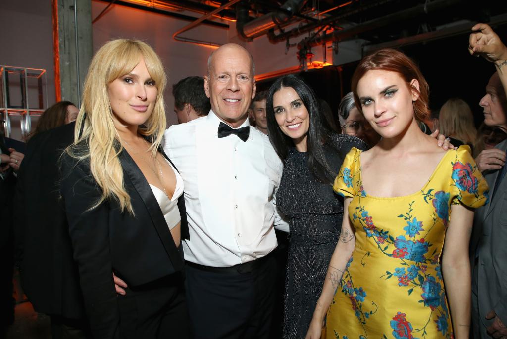 Rumer Willis, Bruce Willis, Demi Moore and Tallulah Belle Willis