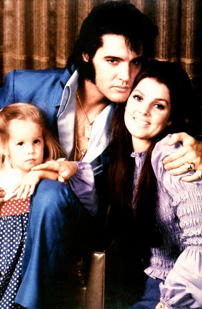 Lisa Marie, Elvis and Priscilla Presley