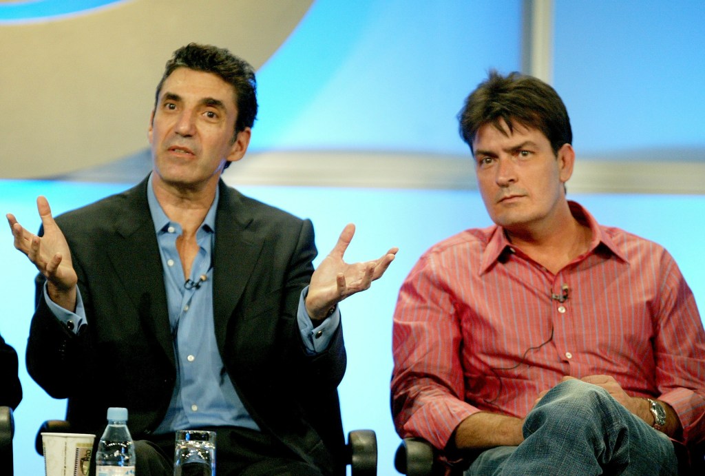 Charlie Sheen and Chuck Lorre. 