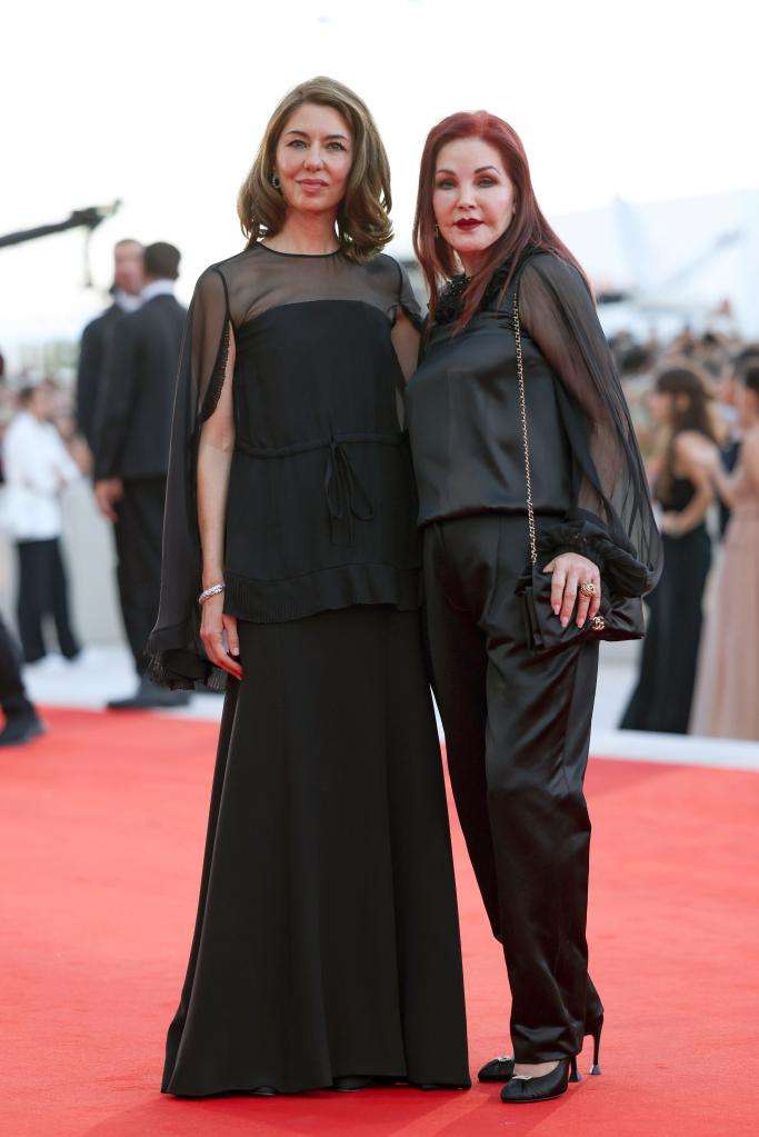 Sofia Coppola and Priscilla Presley at the premiere of "Priscilla"