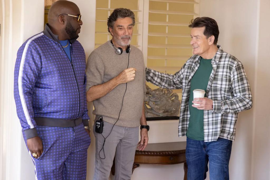 Charlie Sheen and Chuck Lorre. 