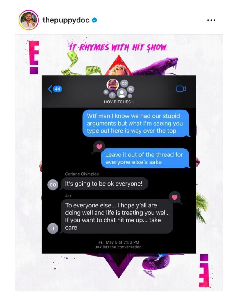 Chatterjee leaked the messages via his Instagram Stories.