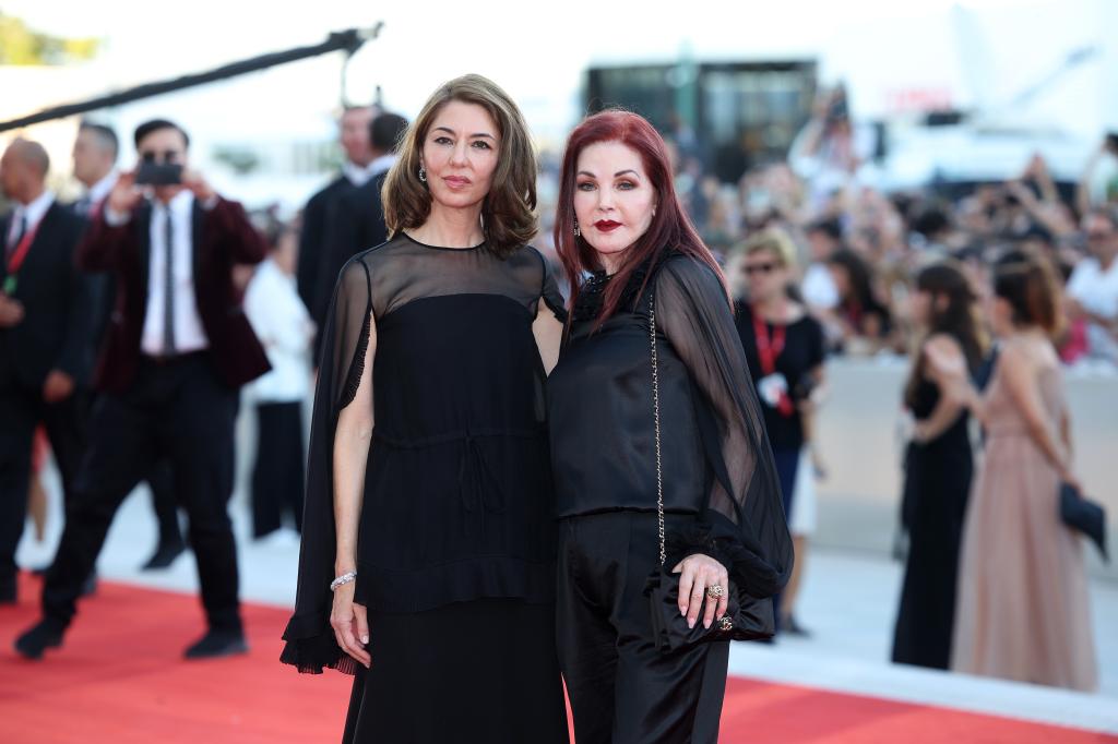 Sofia Coppola and Priscilla Presley on the red carpet.