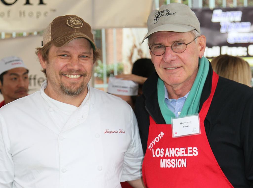 Ben and Harrison Ford.