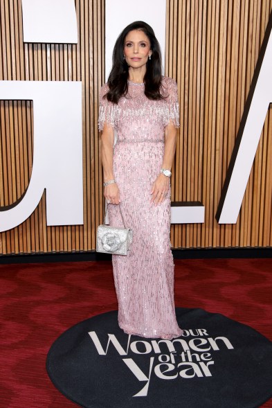 Bethenny Frankel wears Jenny Packham on the Glamour Women of the Year 2023 red carpet.